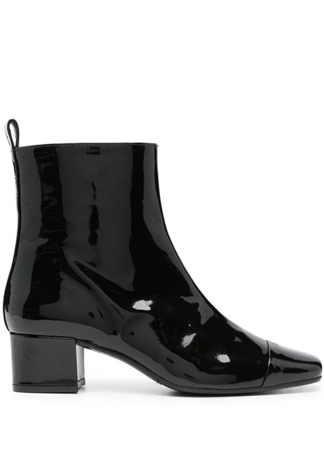 Black Estime patent-leather ankle boots Carel Paris - women